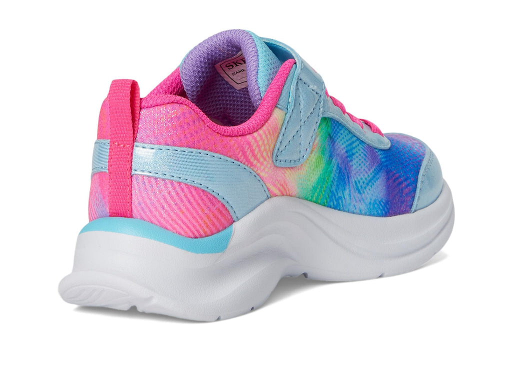Skechers -Tenis Deportivos Girls' Aloha Dream con Cierre Adaptable y Lavables para Niña (Turquesa/Multicolor) (Solo Talla 33, 35 y 36)