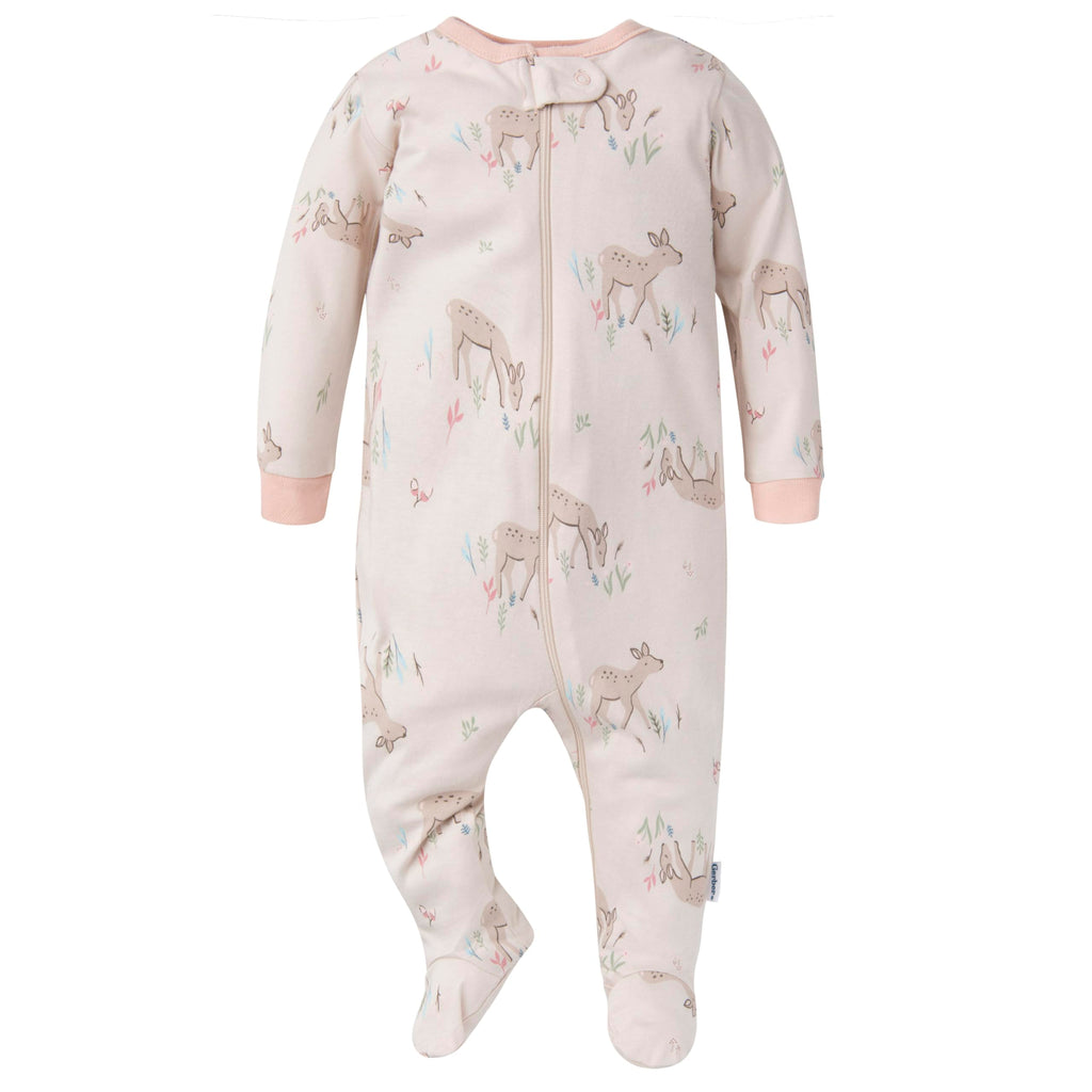 Gerber | Paquete 4 Mamelucos Sleep N' Play para Bebé Niña