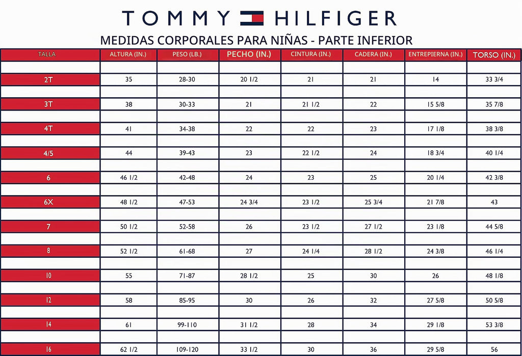 Falda Vaquera Tommy Hilfiger de Mezclilla para Niña