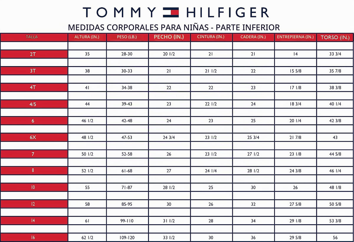 Falda Vaquera Tommy Hilfiger de Mezclilla para Niña