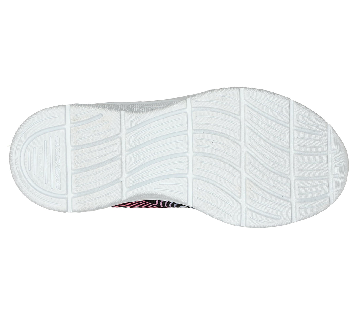 Skechers - Tenis Deportivos Girls' Microspec Advance con Cierre Adaptable y Lavables para Niña (Negro/Fucsia) (Talla 27 - 36)