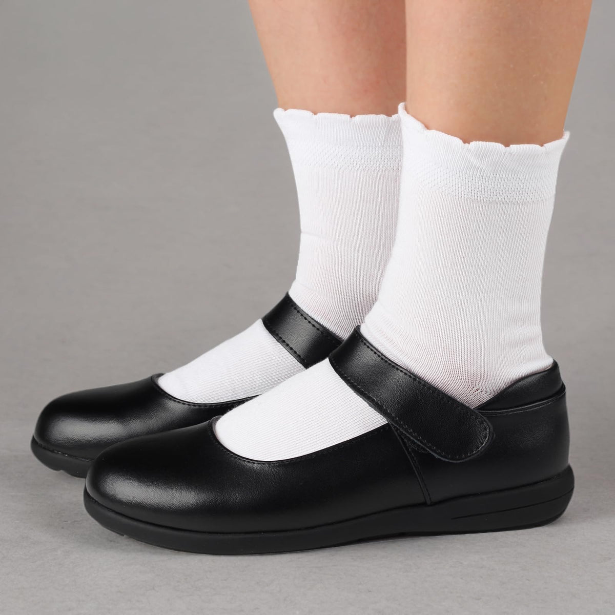 Cotton Day | Calcetines Niña Pack 5 Pares Festoneados Scallop Top Elegantes Blanco Algodón Peinado Oeko-Tex Puntera Sin Costuras (2 - 12T)