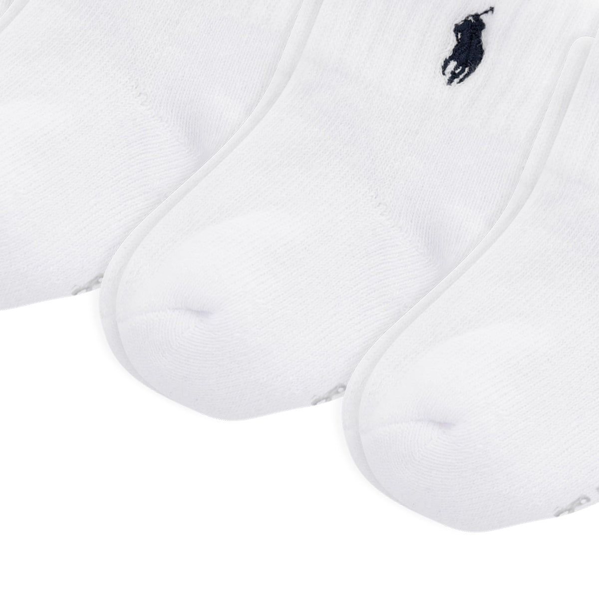 Polo Ralph Lauren | Calcetines Bebé Pack 6 Algodón Pony Bordado Marino Stay-Up Tobillero Blanco Puro 0-24 Meses
