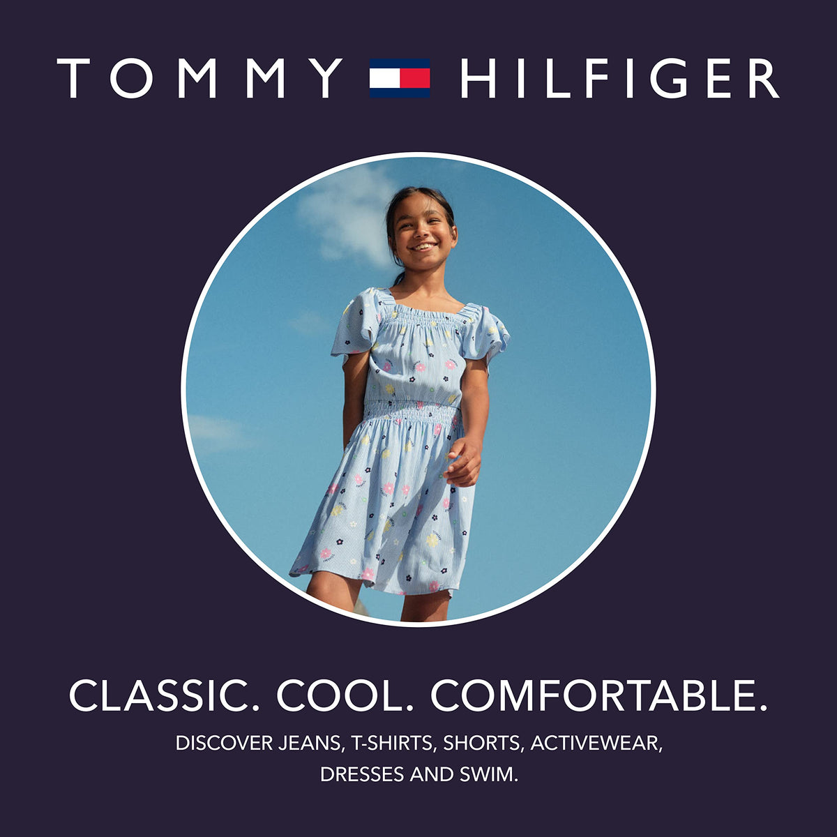 Pantalón Deportivo Tommy Hilfiger de Pierna Ancha para Niña