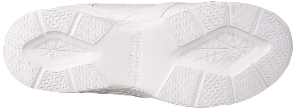 Skechers - Tenis Escolares Deportivos Glimmer Kicks con Ajuste de Velcro y Cordones Elásticos para Niños Blanco (Talla 27 - 37)