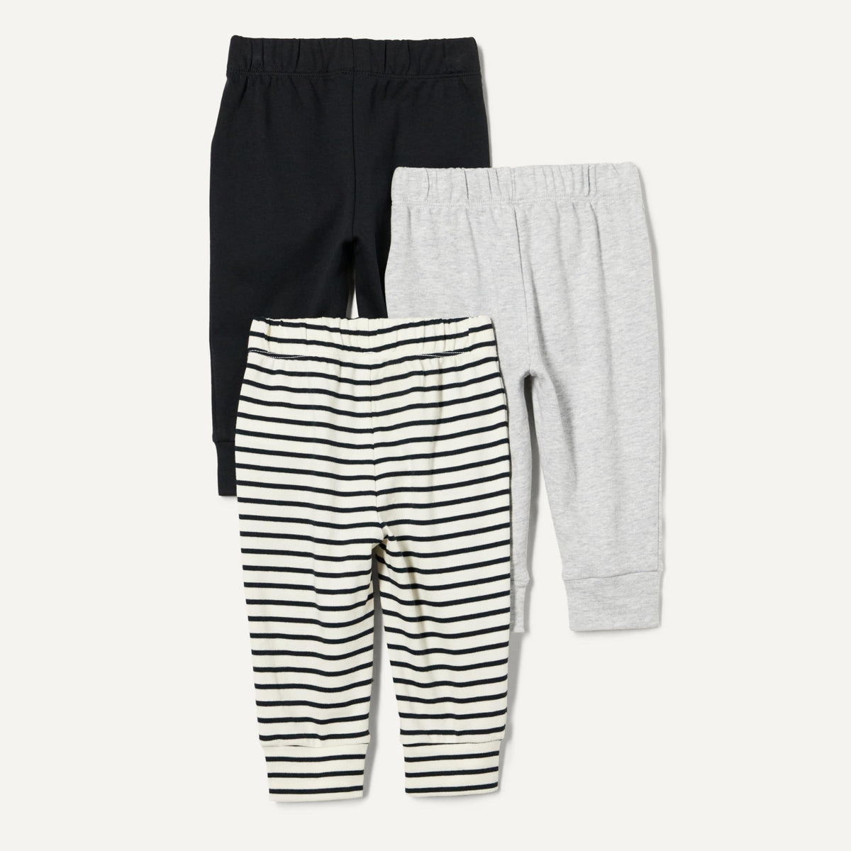 Amazon Essentials - Pack 3 Pantalones Jogger de Algodón para Bebé