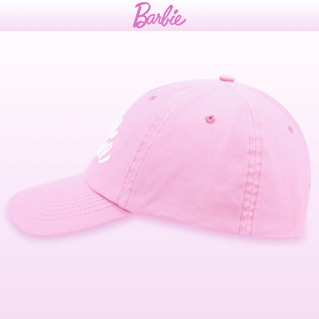 Gorra Barbie Lentejuelas Plateadas para Niñas — Talla Única Ajustable