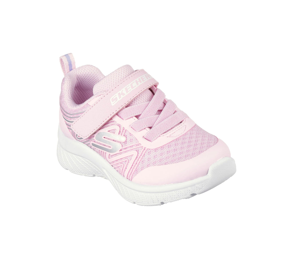 Skechers - Tenis Deportivos Skechers Girls' Microspec Advance con Cierre Adaptable y Lavables para Niña (Rosa Claro) (Talla 21 - 26)