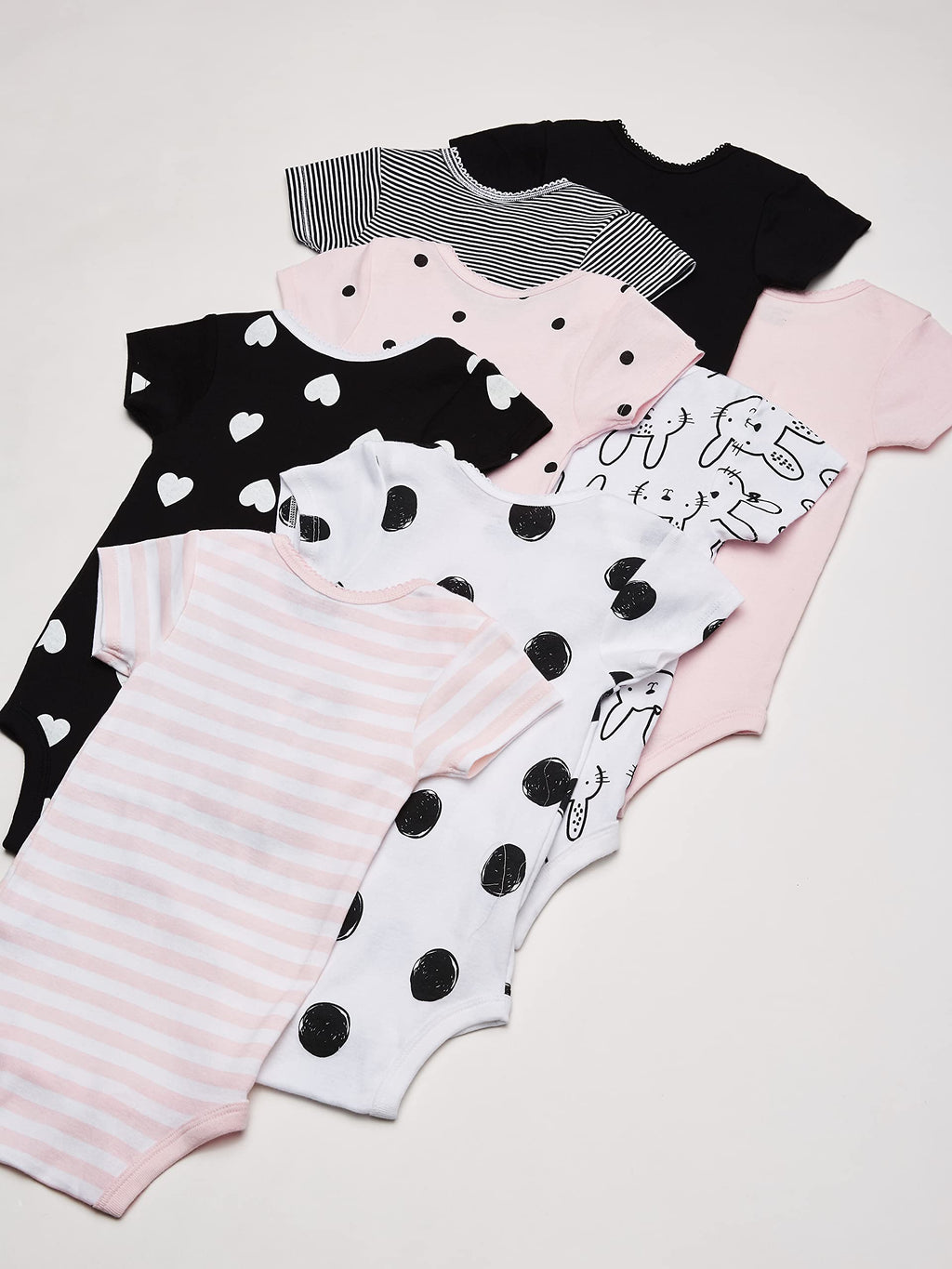 Gerber | Pack 8 Bodies Manga Corta para Niña Bebé — Onesies Collection