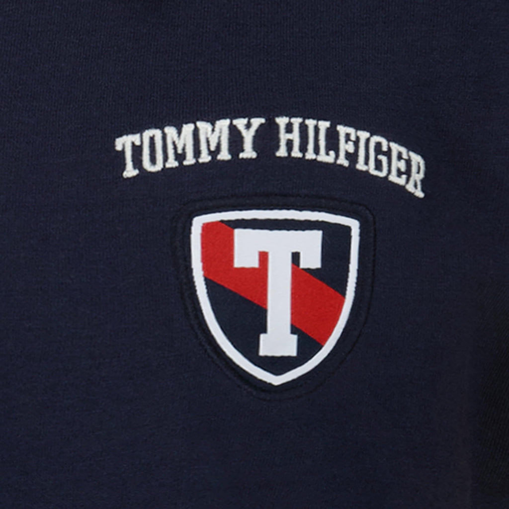 Tommy Hilfiger | Rugby Manga Larga Color Block Azul Marino Niño  (8T - 16T)