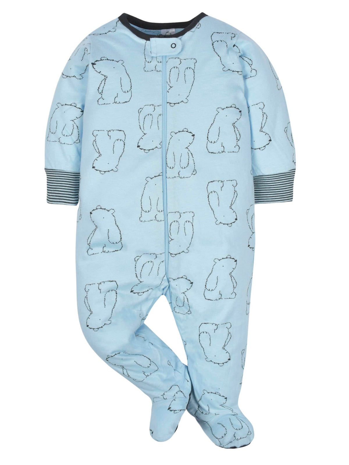 Gerber | Paquete 4 Pijamas Sleep N' Play con Pies Bebé Niño