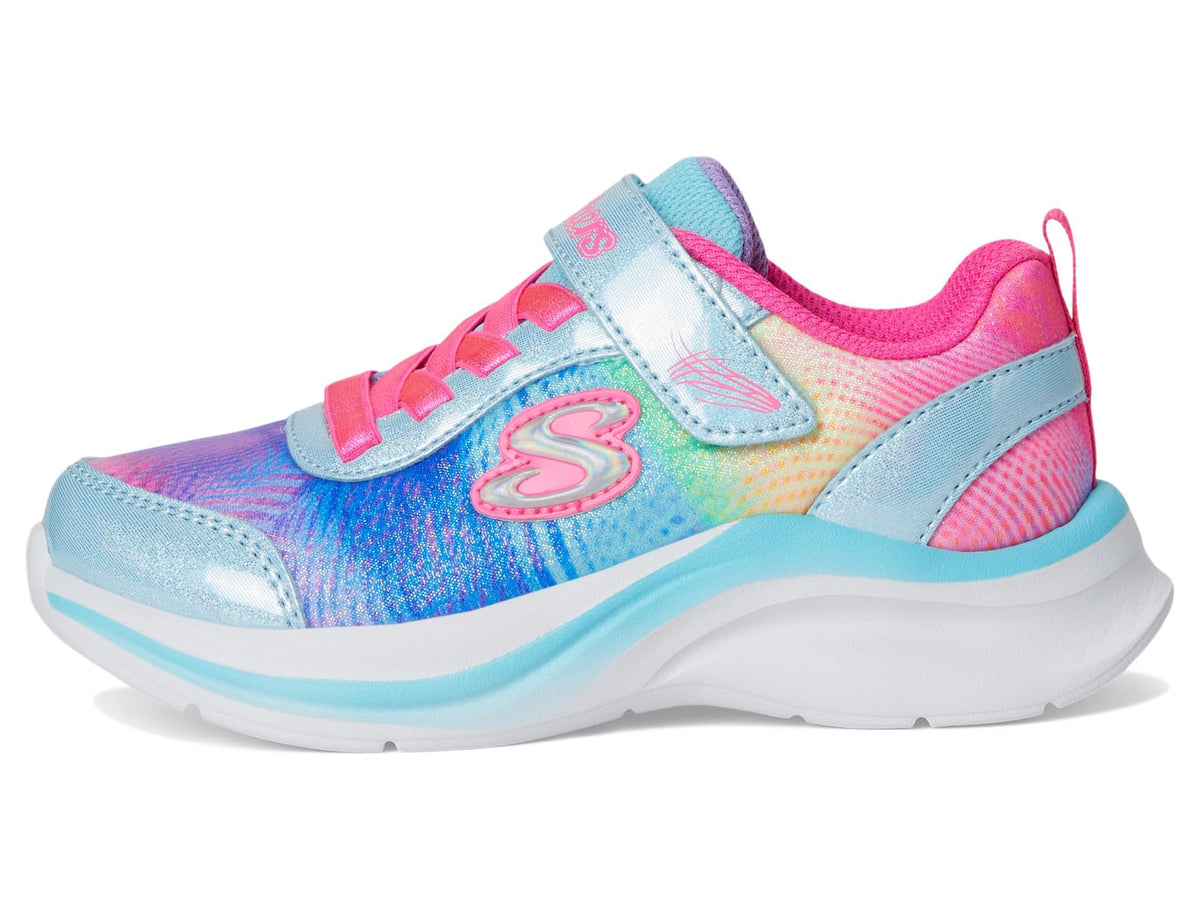 Skechers -Tenis Deportivos Girls' Aloha Dream con Cierre Adaptable y Lavables para Niña (Turquesa/Multicolor) (Solo Talla 33, 35 y 36)