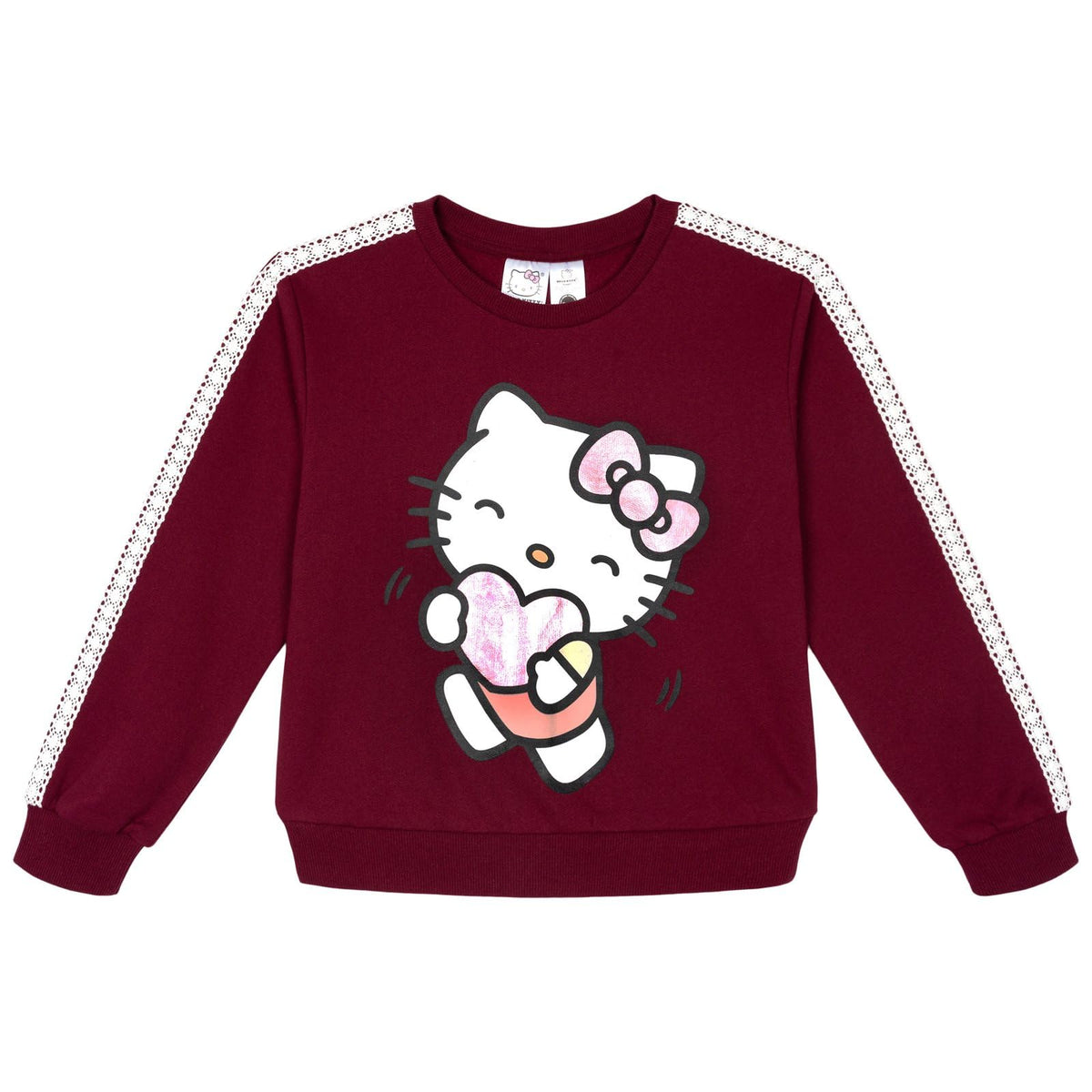 Conjunto Hello Kitty de Felpa para Niña – Sudadera y Pantalón