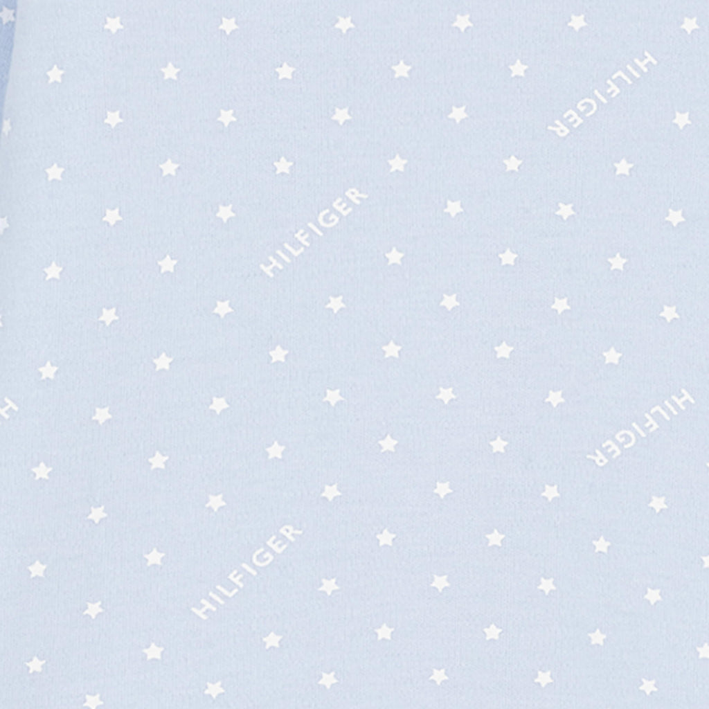 Mono con Pies Manga Larga Tommy Hilfiger | Micropuntos Blancos | Azul Cielo (0M - 9M)