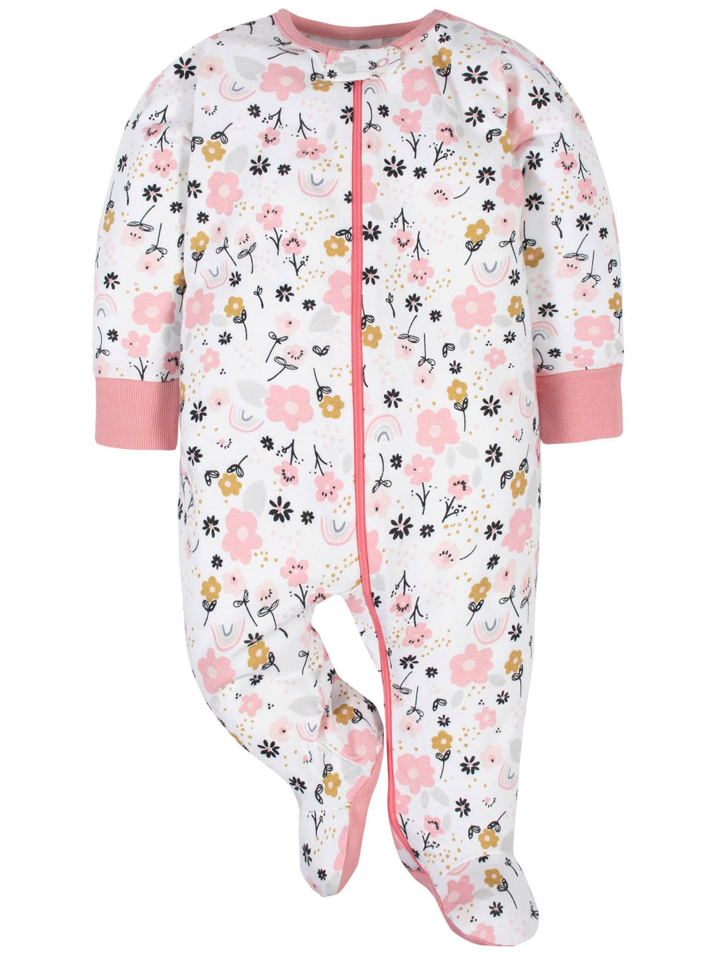 Gerber | Paquete 4 Mamelucos Sleep N' Play para Bebé Niña
