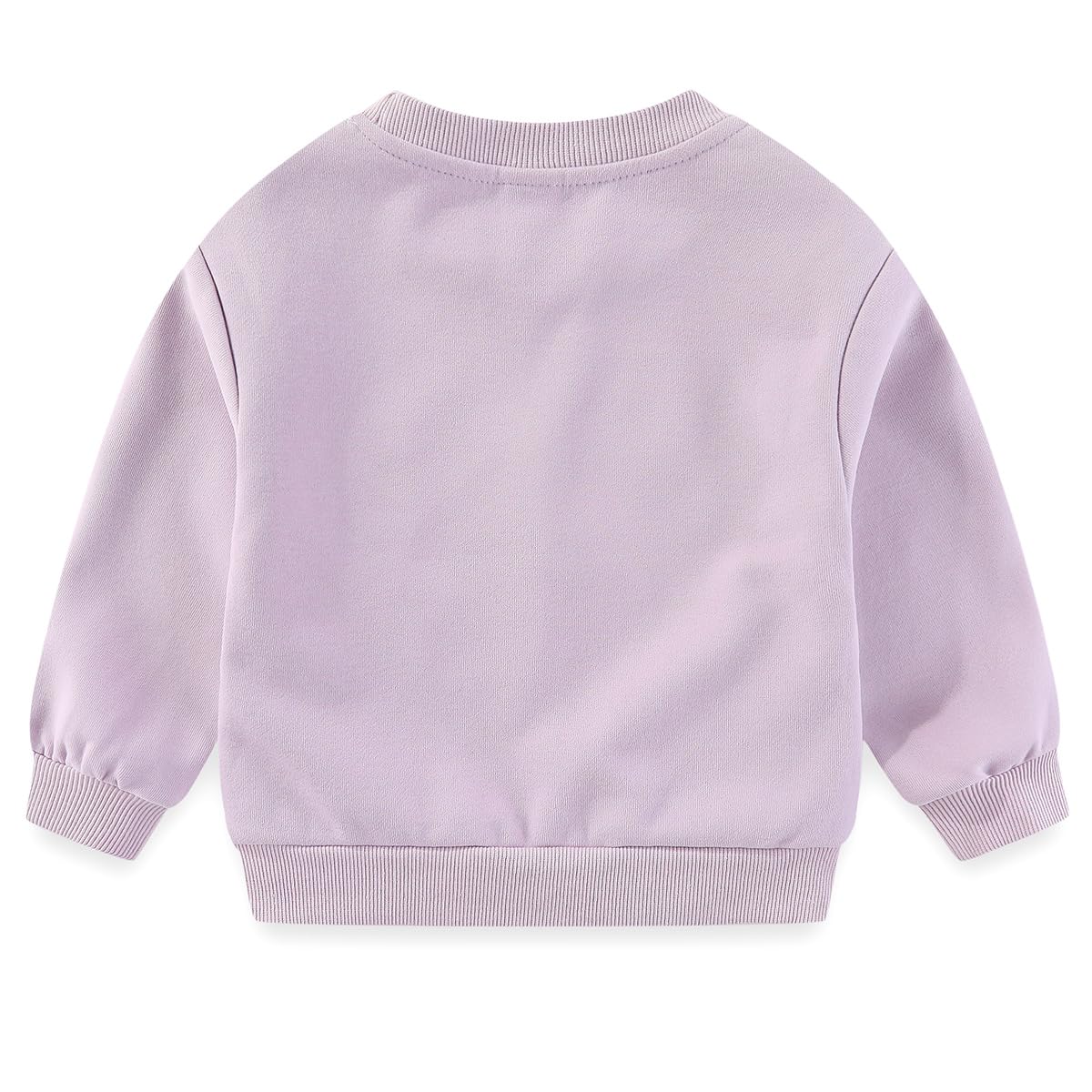 Conjunto 2 Piezas para Niña: Sudadera Lila con Mariposa Floral Acuarela y Jeans con Mariposas Bordadas