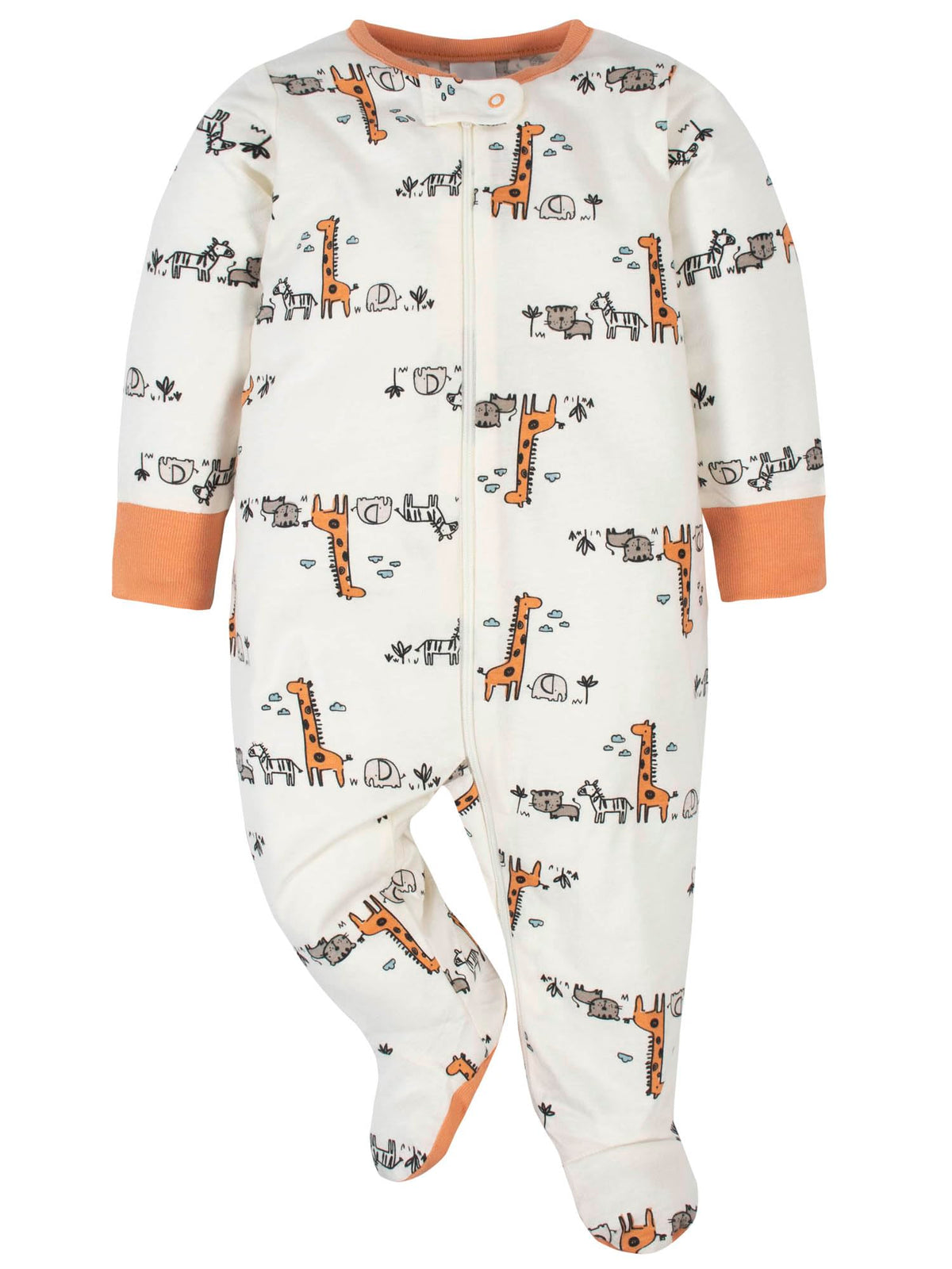 Gerber | Paquete 4 Pijamas Sleep N' Play con Pies Bebé Niño