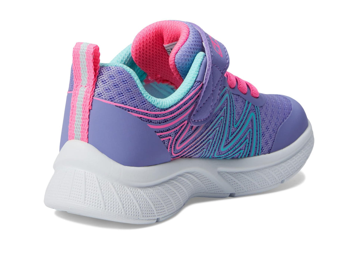 Skechers - Tenis Deportivos Skechers Girls' Microspec Advance con Cierre Adaptable y Lavables para Niña (Morado/Rosa) (Talla 21 - 36)