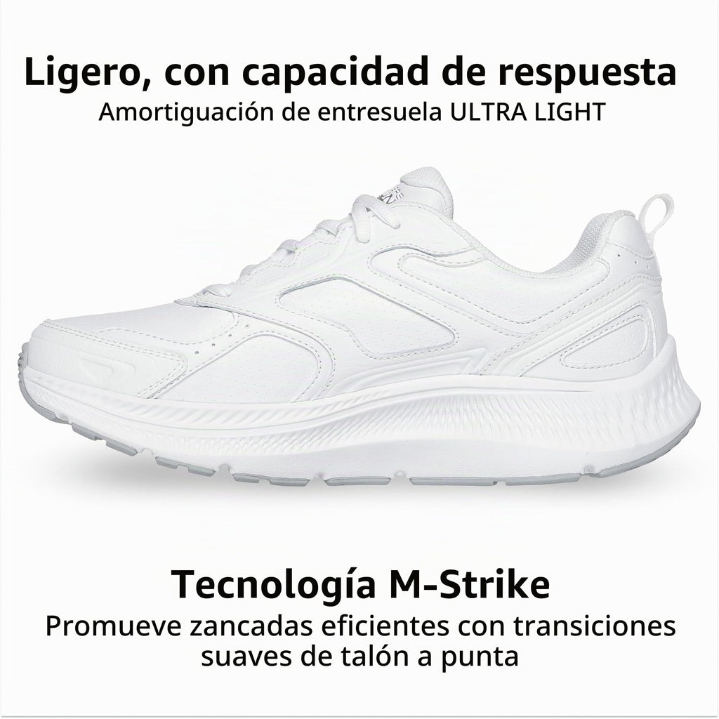 Skechers - Tenis Deportivos para Correr y Senderismo Go Run Consistent 2.0 Sumpter Trail para Mujer (Blanco) (Talla Adulta 35 - 41)