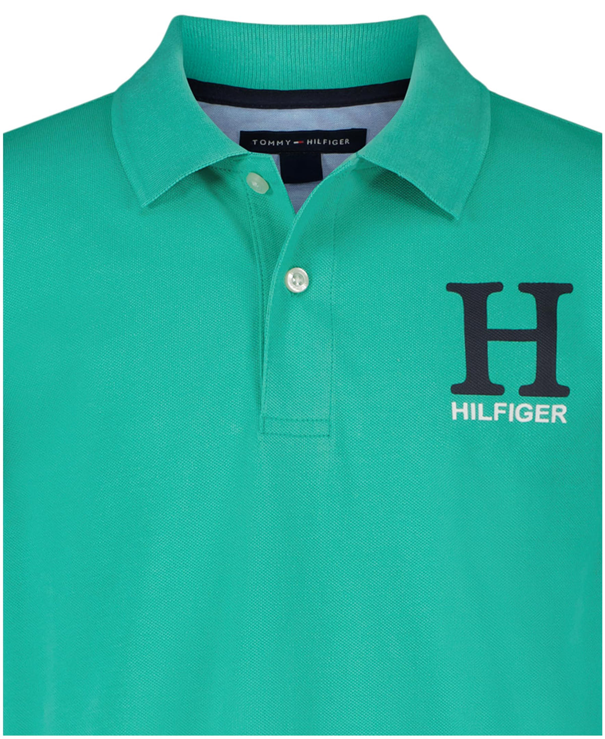 Tommy Hilfiger | Polo Piqué Matt Manga Corta Verde Aqua Niño  (8T - 16T)