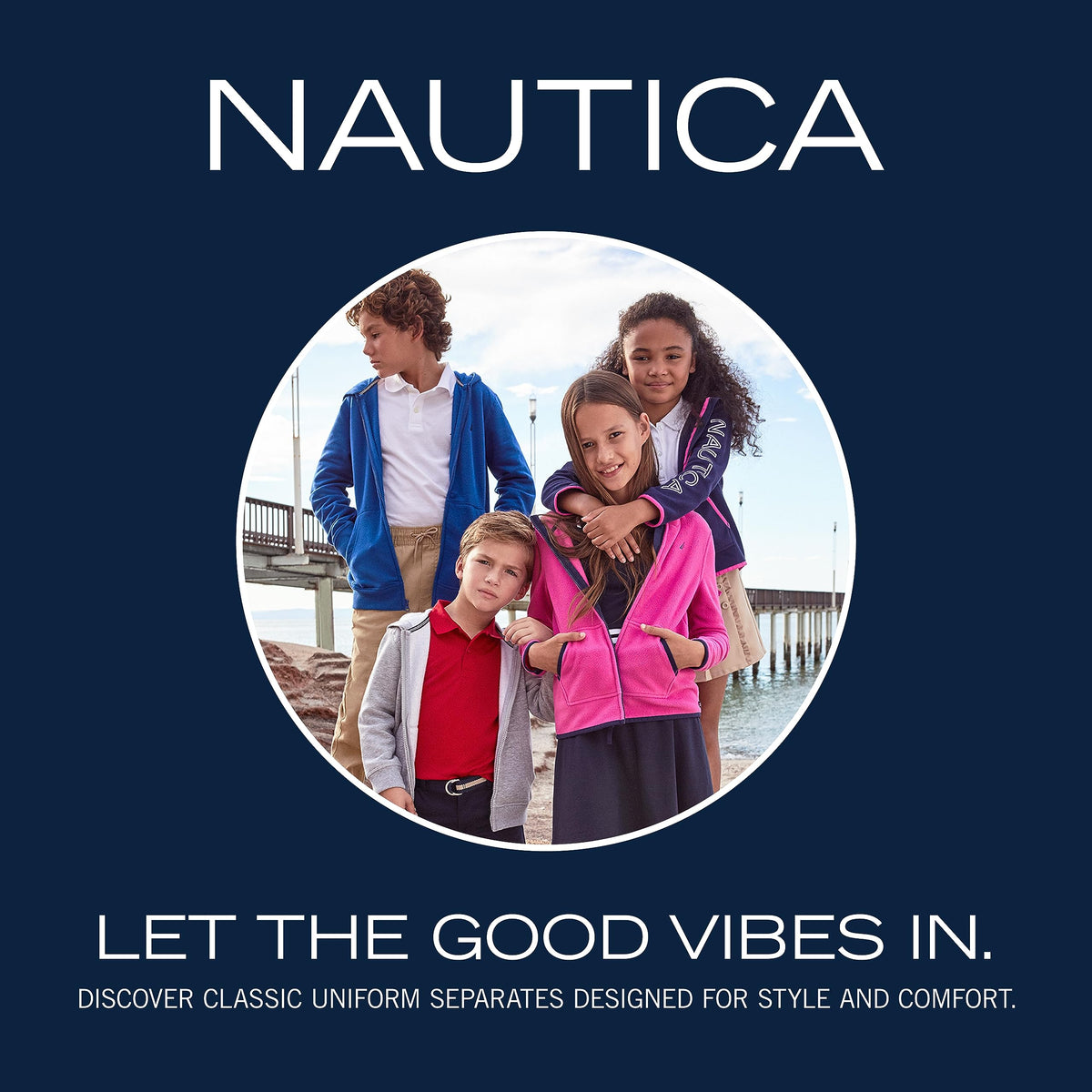 Nautica Polo Niña | Rojo • Manga Larga con Volantes