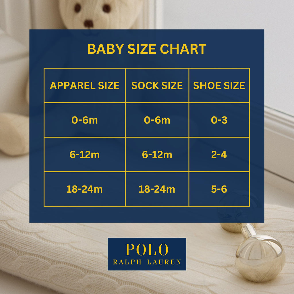 Polo Ralph Lauren | Calcetines Bebé Toddler Pack 3 Algodón Vintage Truck Marino Rayas RL