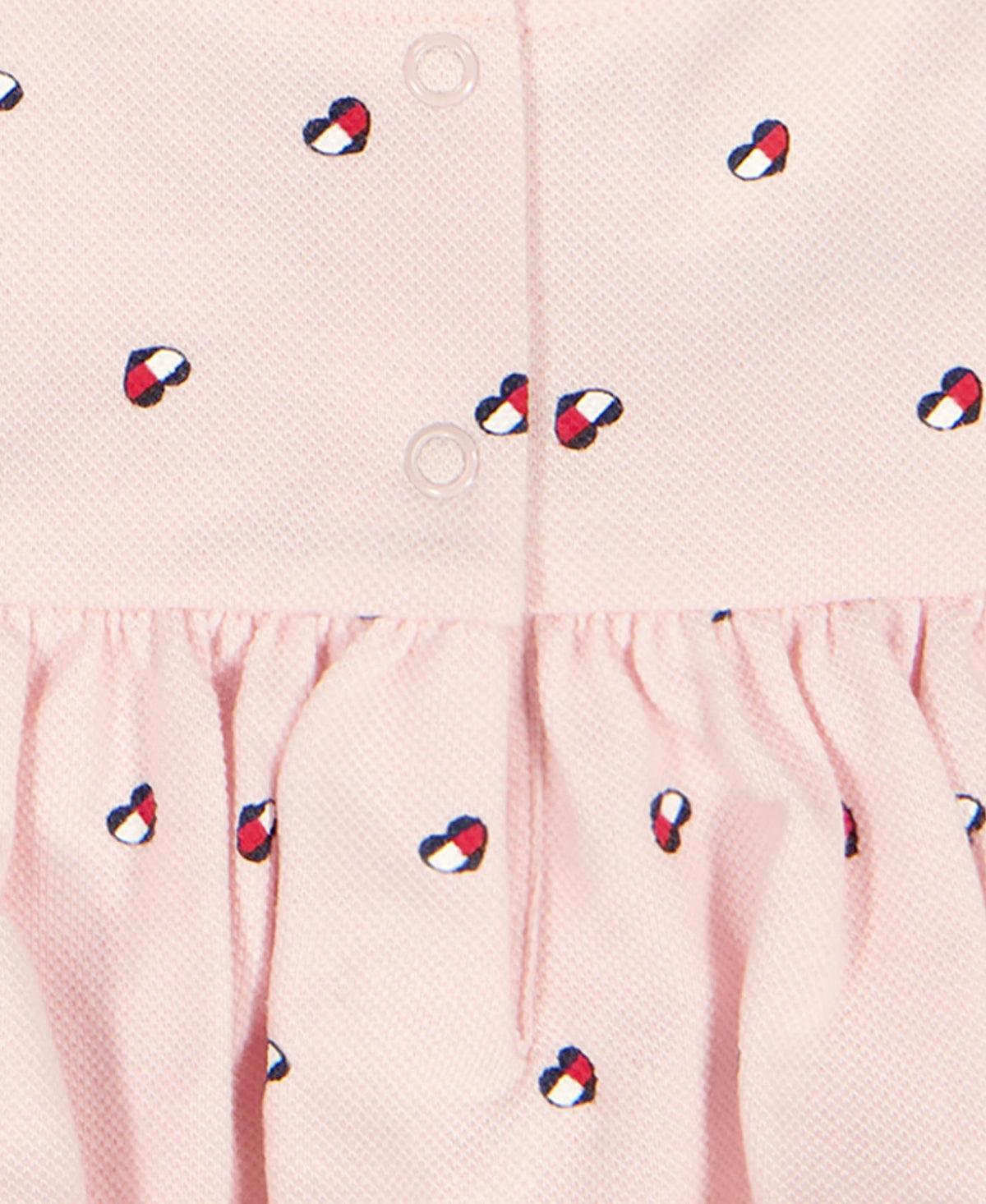 Body con Volantes + Diadema Tommy Hilfiger | Estampado Banderitas | Rosa Palo | Niña/Bebé (12M - 24M)