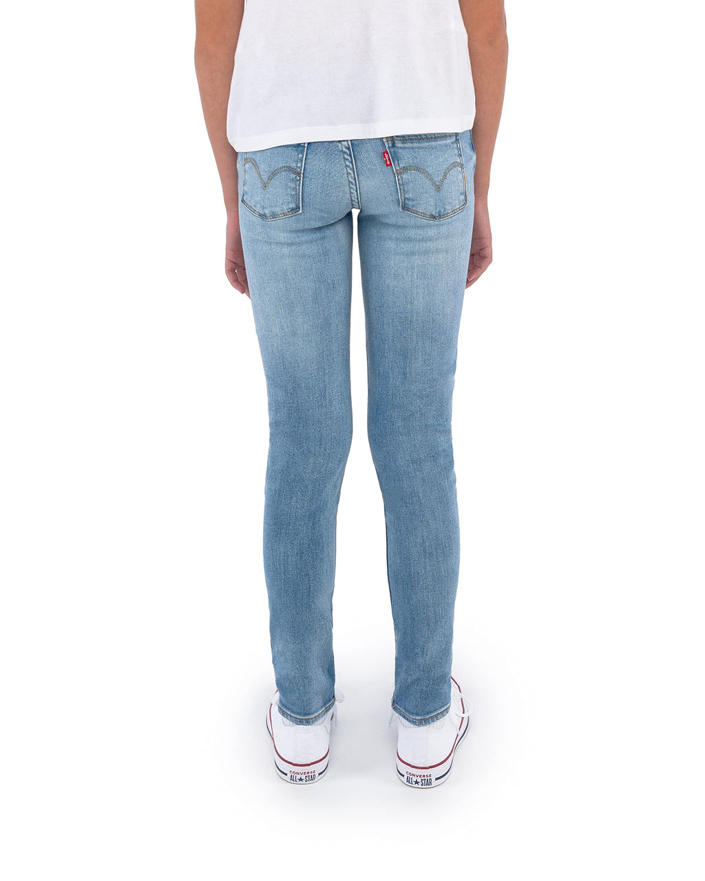 Jean 710 Super Skinny Levi's | Lavado Empalizadas Azul Claro + Denim Elástico + Cintura Ajustable | Niña (2T - 16T)
