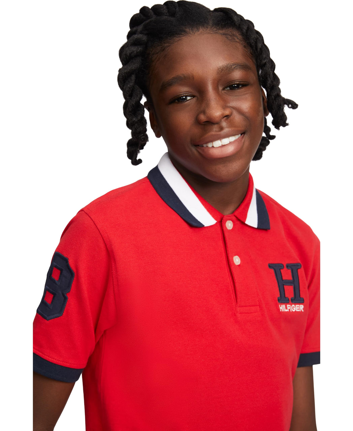 Tommy Hilfiger | Polo Piqué Tomas Manga Corta Rojo Niño (8-10T)