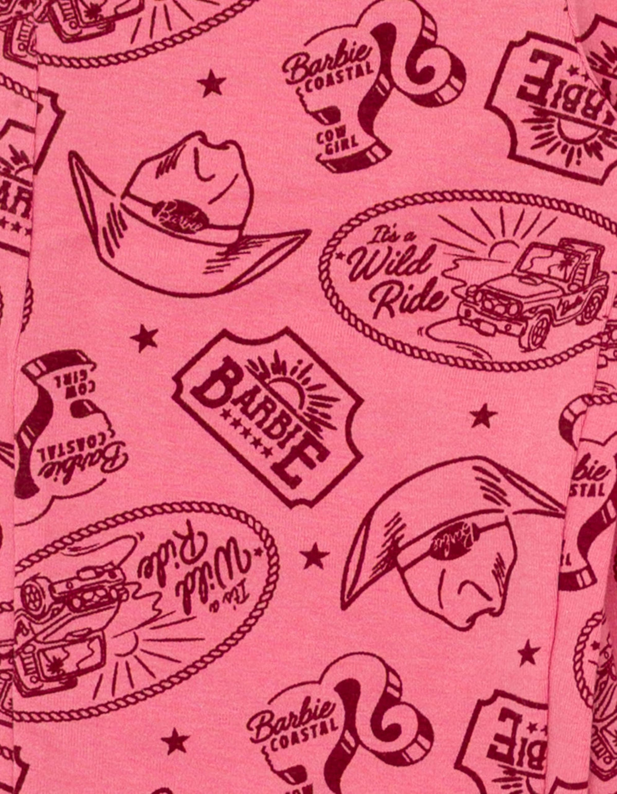 Conjunto de 2 Piezas Barbie Rodeo – Sudadera con Capucha y Leggings Estampados