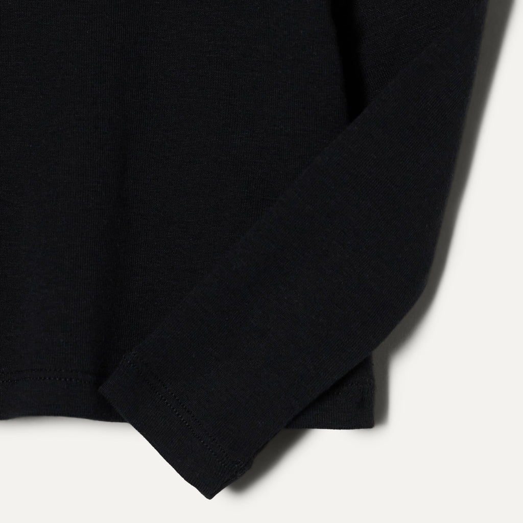Amazon Essentials Pack x2 Camisetas Niña | Negro + Blanco • Manga Larga con Volantes