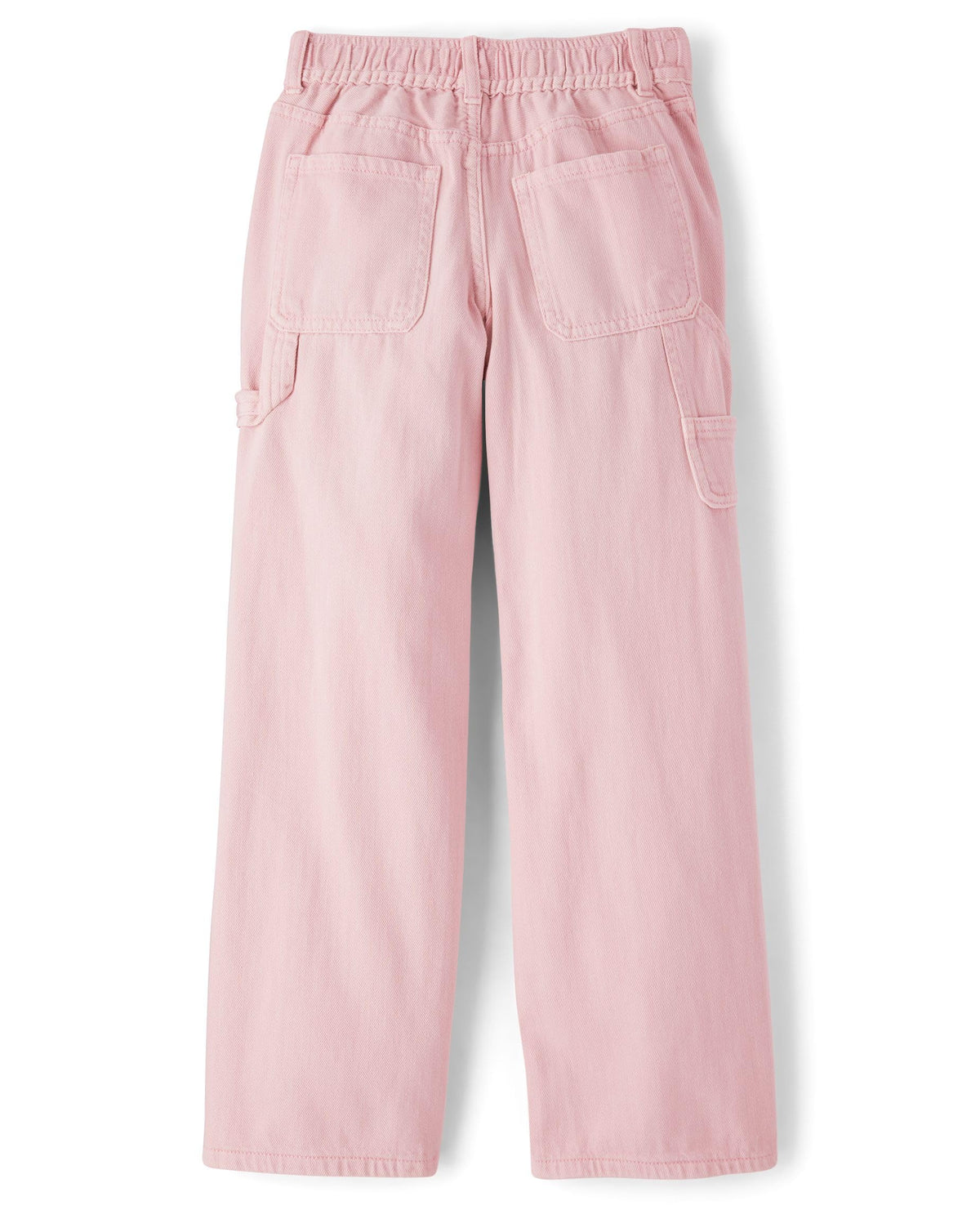 Jean Wide Leg The Children's Place | Rosa Blush + Bolsillo Utilitario Carpenter + 100% Algodón | Niña (4T, 5T, 6-7T, 12T, y 16T)