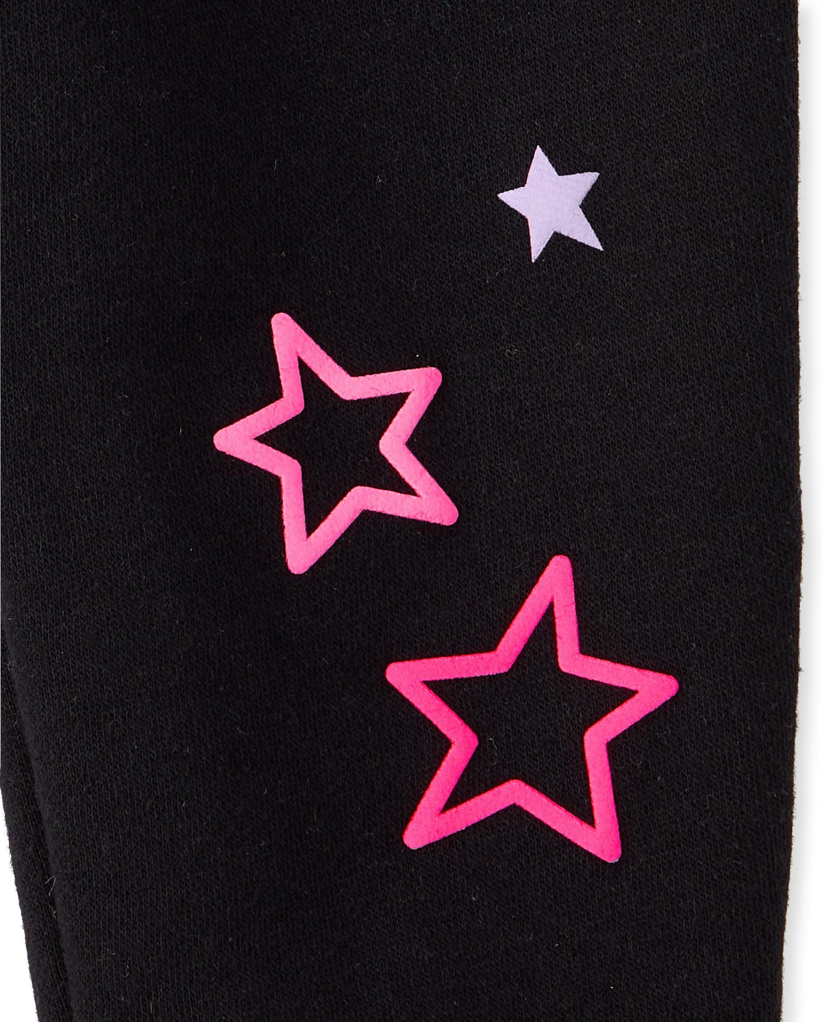 The Children's Place | Conjunto 2 Piezas Sudadera y Jogger Negro Estrellas Niña