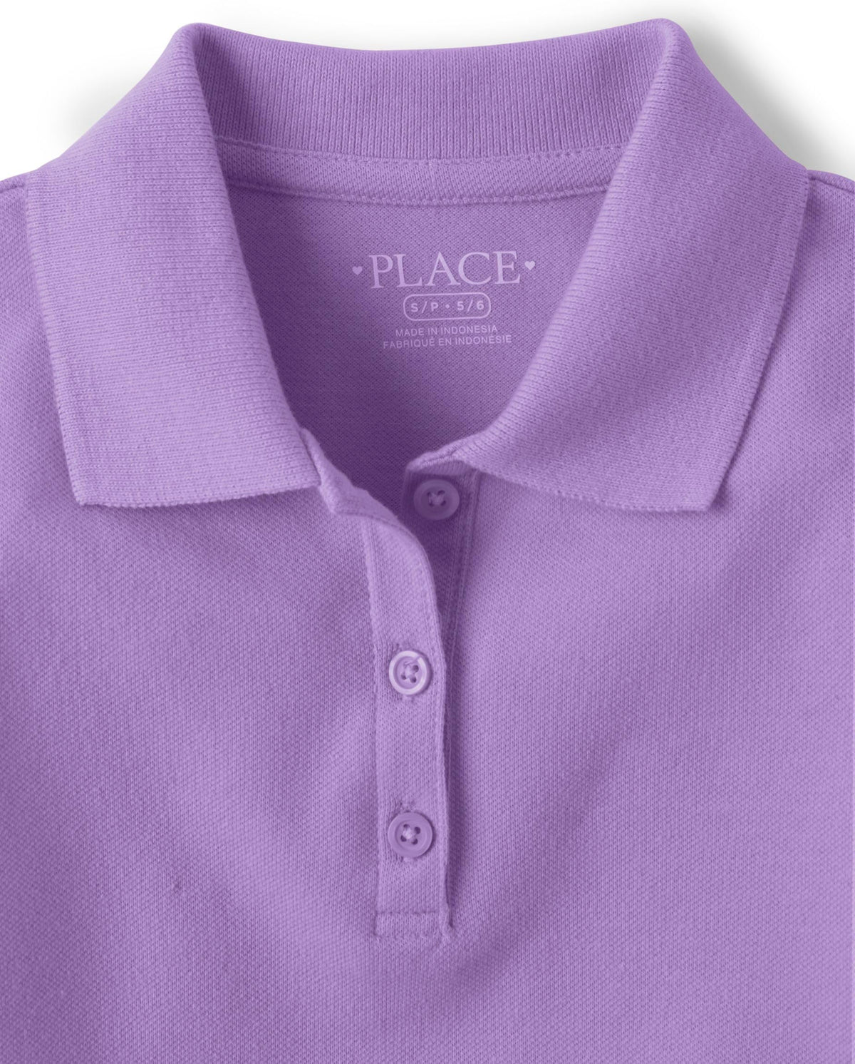 The Children's Place Pack x3 Polos Piqué Niña | Lila + Rosa + Turquesa • Manga Corta