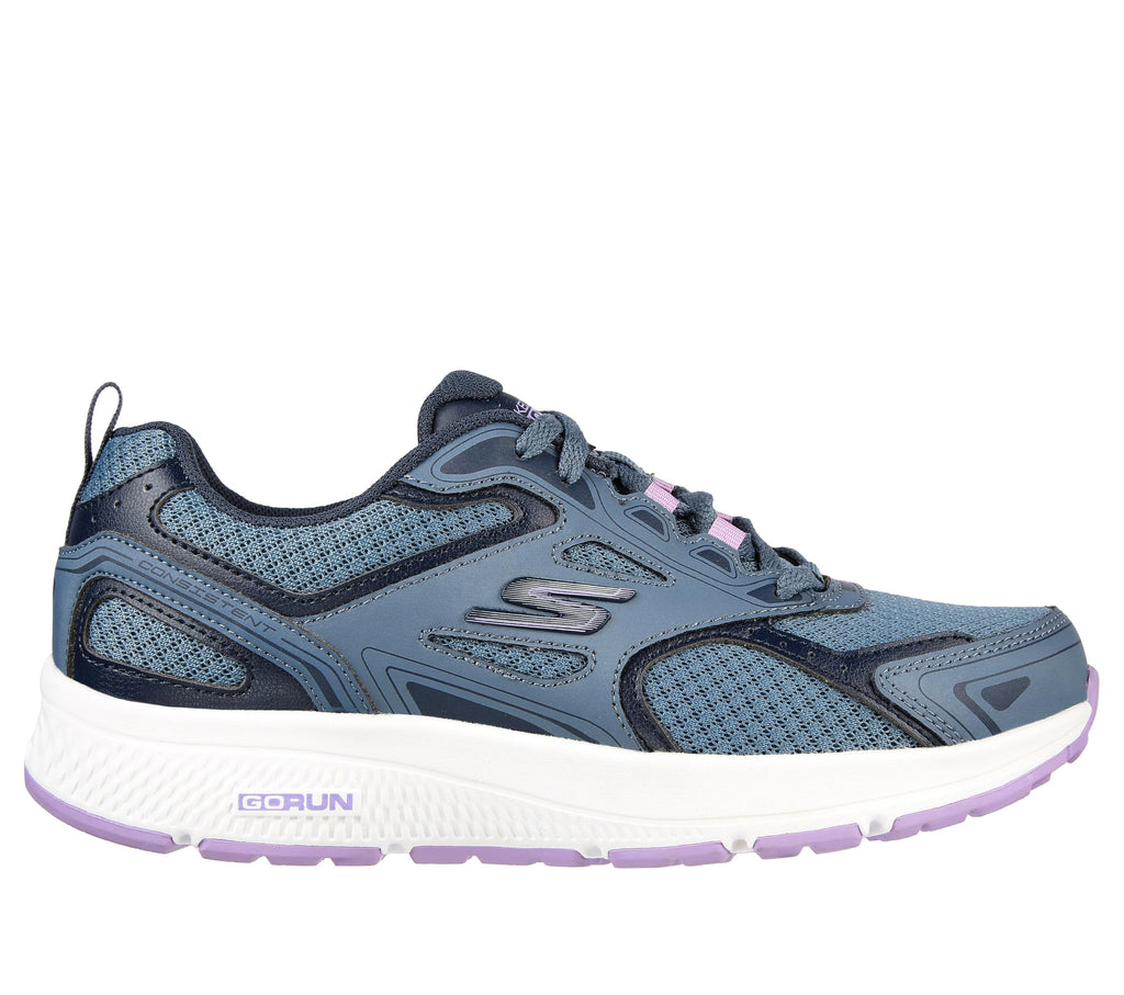 Skechers - Tenis Deportivos para Correr Skechers Go Run Consistent con Amortiguación Ultraligera para Mujer (Azul/Púrpura) (Talla Adulta 35 - 41)