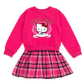 Vestido Hello Kitty de Franela para Niña – Estilo Oversize