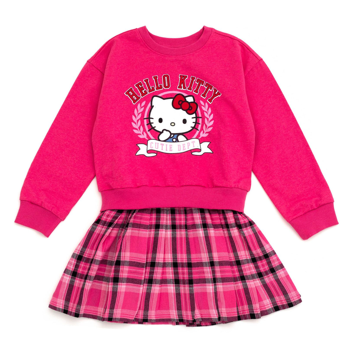 Vestido Hello Kitty de Franela para Niña – Estilo Oversize