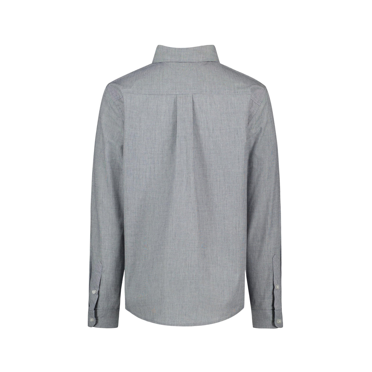 Tommy Hilfiger | Camisa Casual Manga Larga Sólida Gris Niño  (8T - 16T)