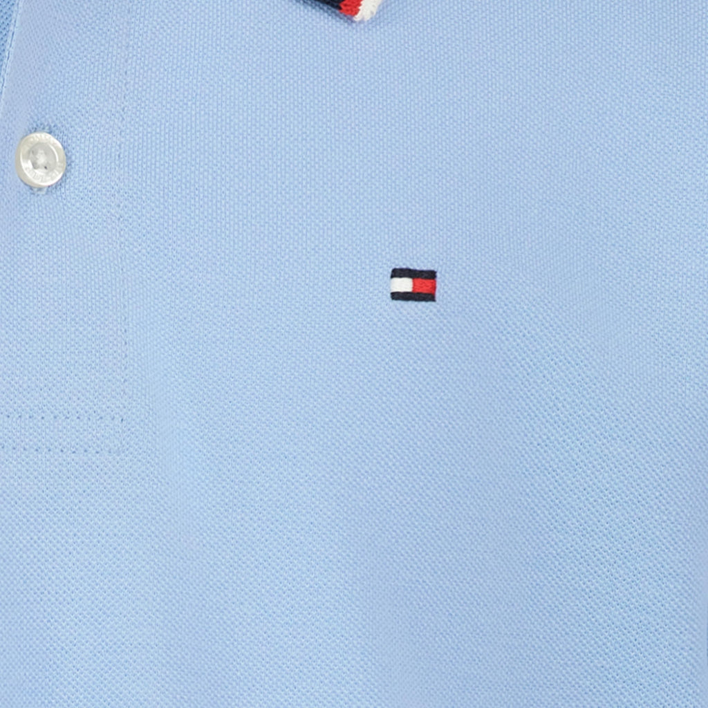Tommy Hilfiger | Polo Piqué Manga Corta Tipped Azul Niño (8T - 16T)