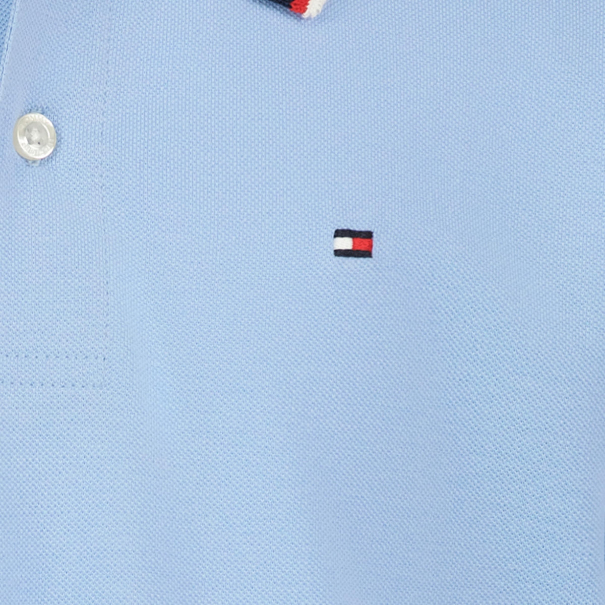 Tommy Hilfiger | Polo Piqué Manga Corta Tipped Azul Niño (8T - 16T)