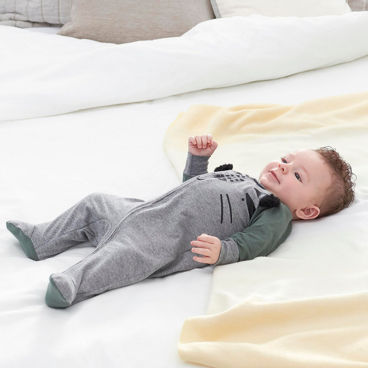 Gerber | Paquete 4 Pijamas Sleep N' Play con Pies Bebé Niño