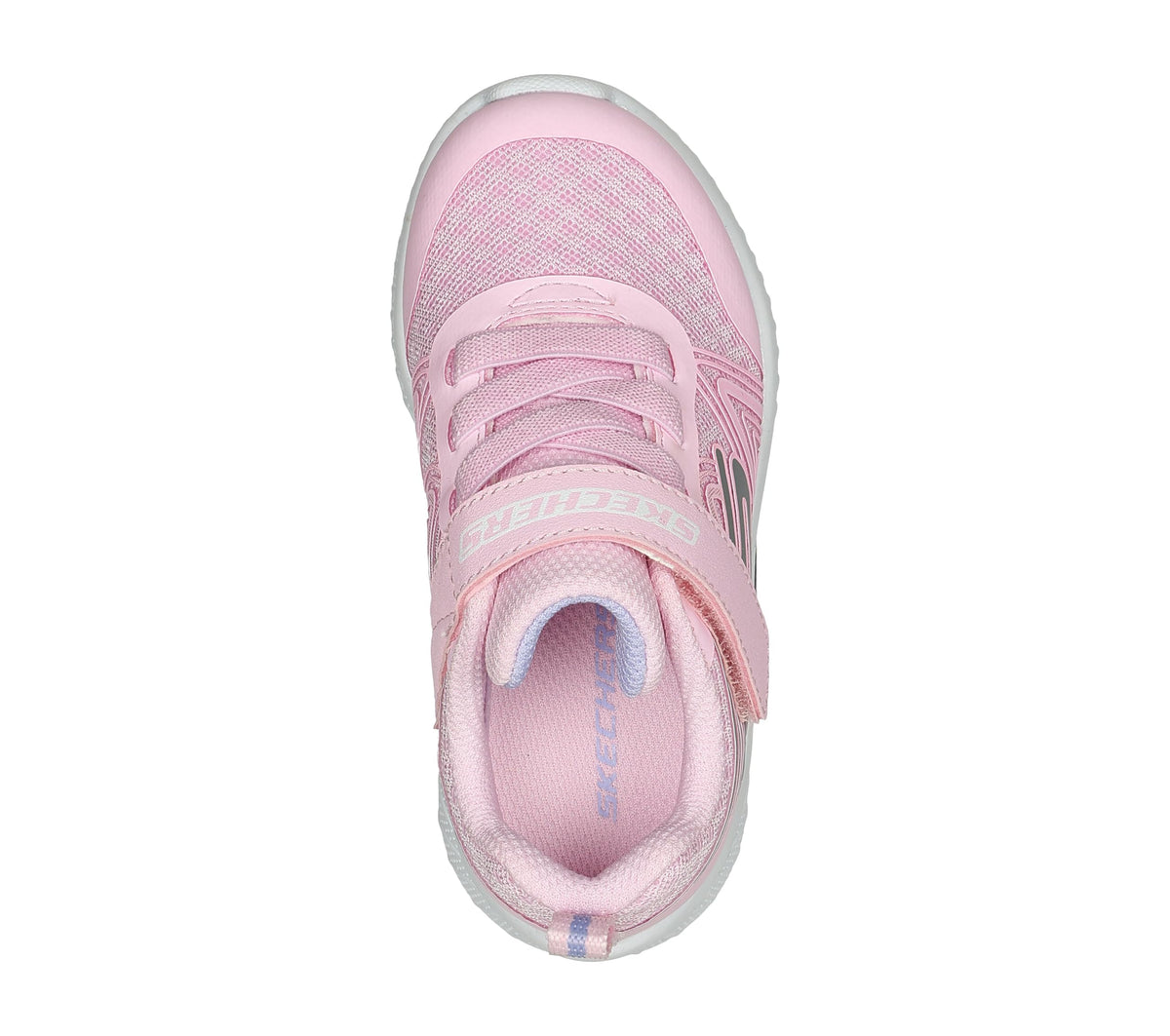 Skechers - Tenis Deportivos Skechers Girls' Microspec Advance con Cierre Adaptable y Lavables para Niña (Rosa Claro) (Talla 21 - 26)