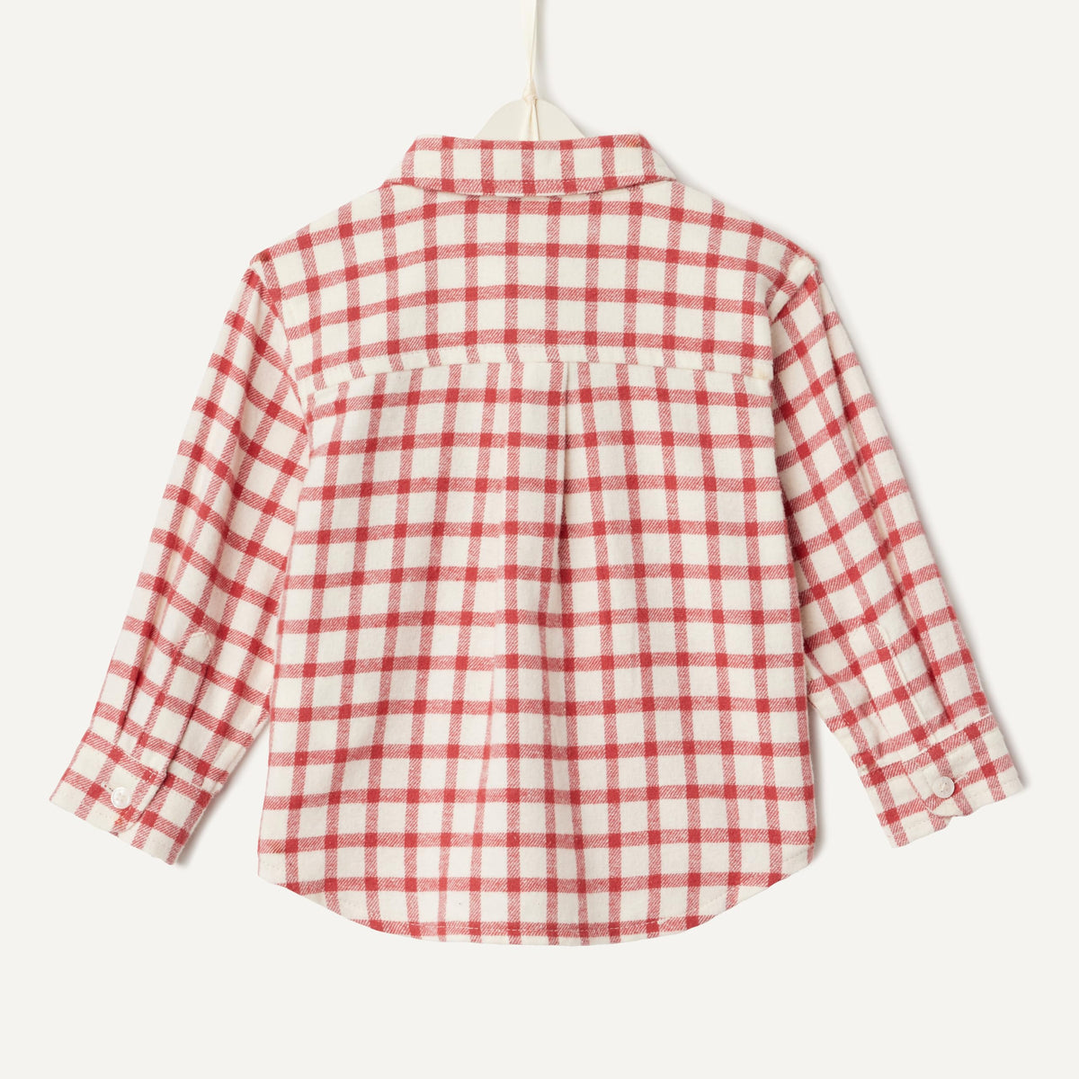 Amazon Essentials x Sofia Grainge Camisa Franela Niño | Cuadros Azul Cielo/Crema • Suave • 100% Algodón (Copia)