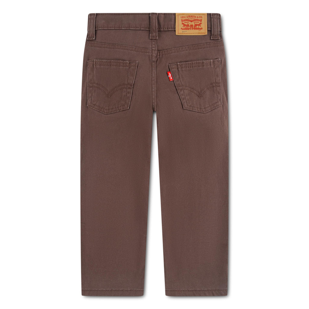 Levi's Pantalón 511 Slim Niño | Marrón Chocolate