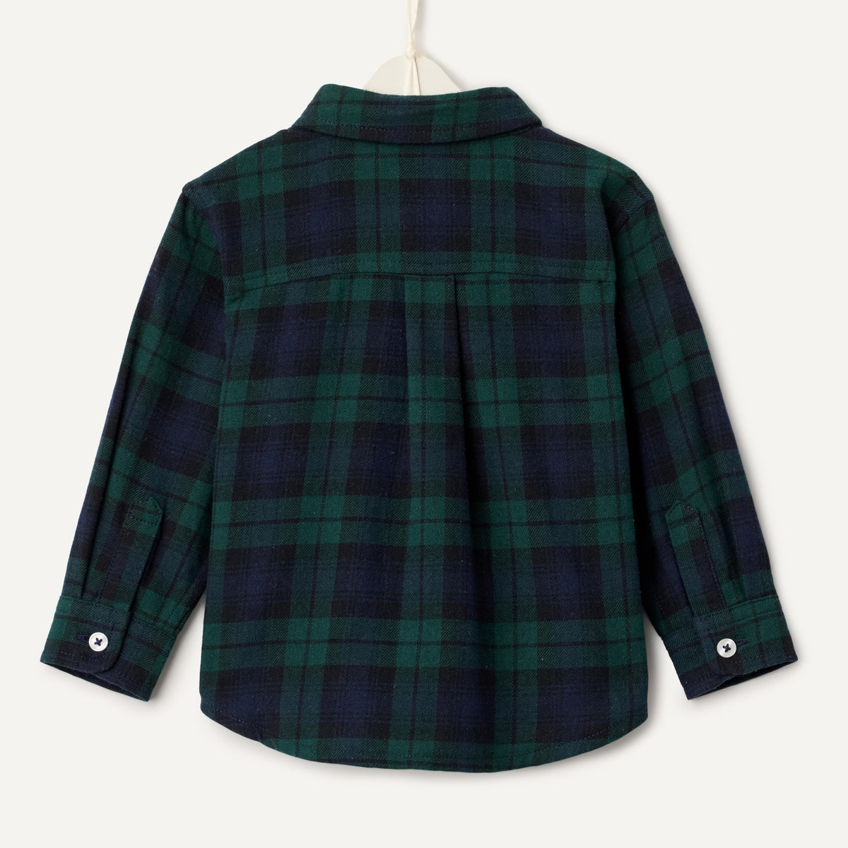 Amazon Essentials x Sofia Grainge Camisa Franela Niño | Cuadros Black Watch Verde/Navy • Navidad • 100% Algodón