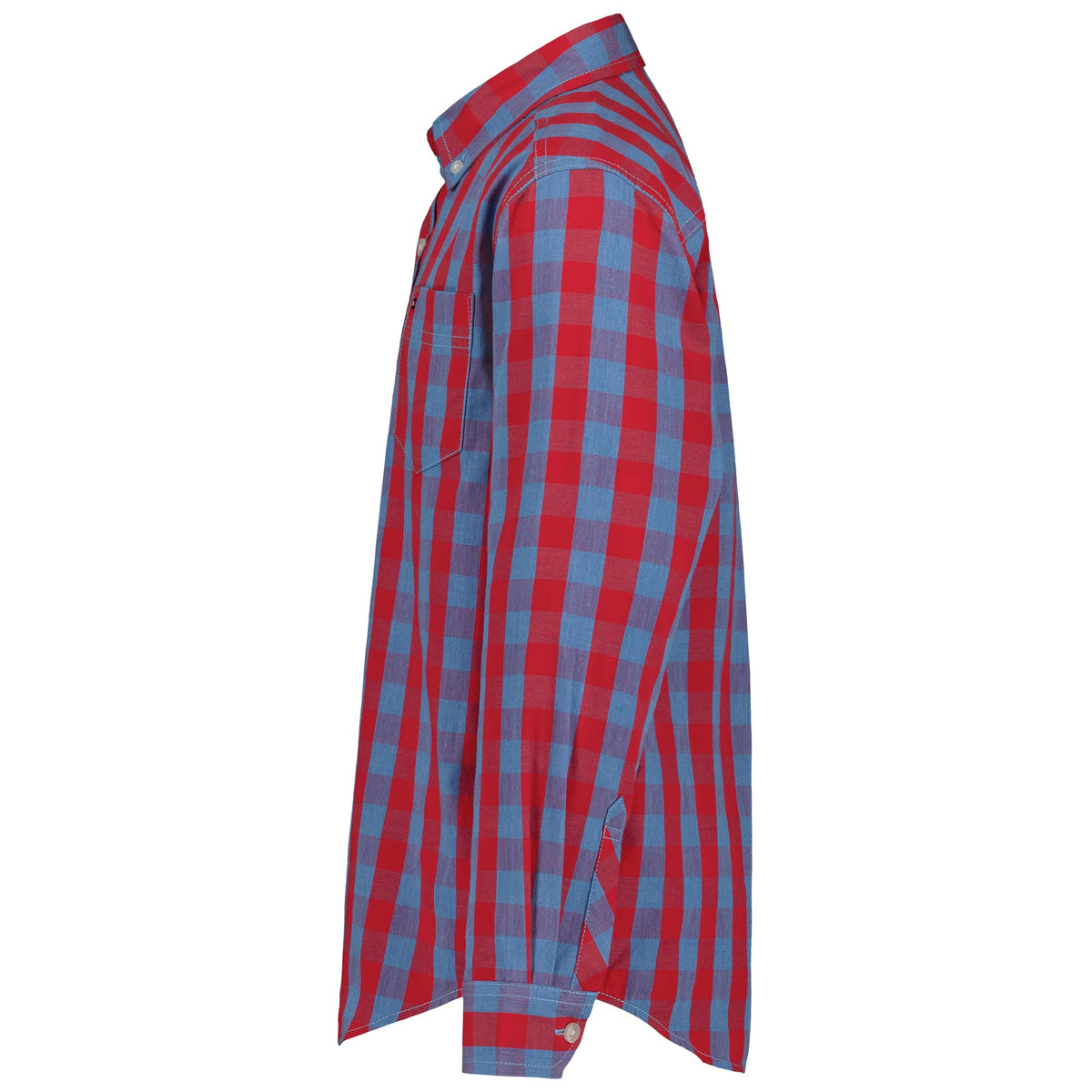 Tommy Hilfiger | Camisa Casual Manga Larga Gingham Rojo Azul Niño (3T - 18T)