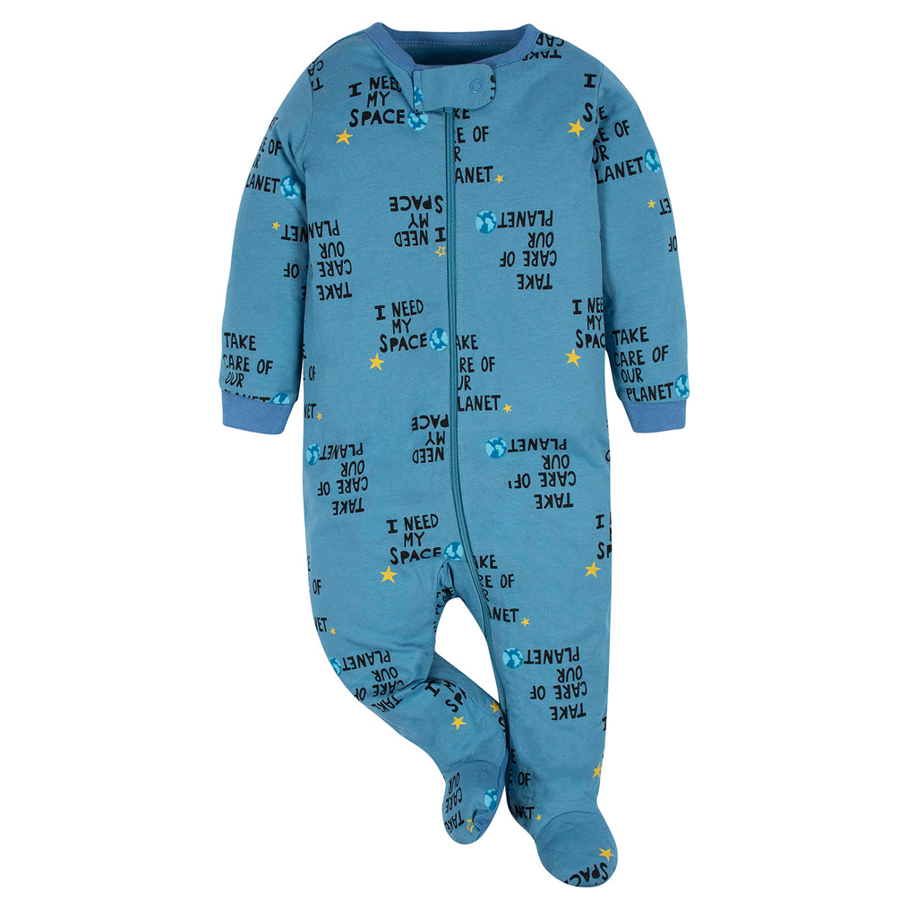 Gerber | Paquete 4 Pijamas Sleep N' Play con Pies Bebé Niño