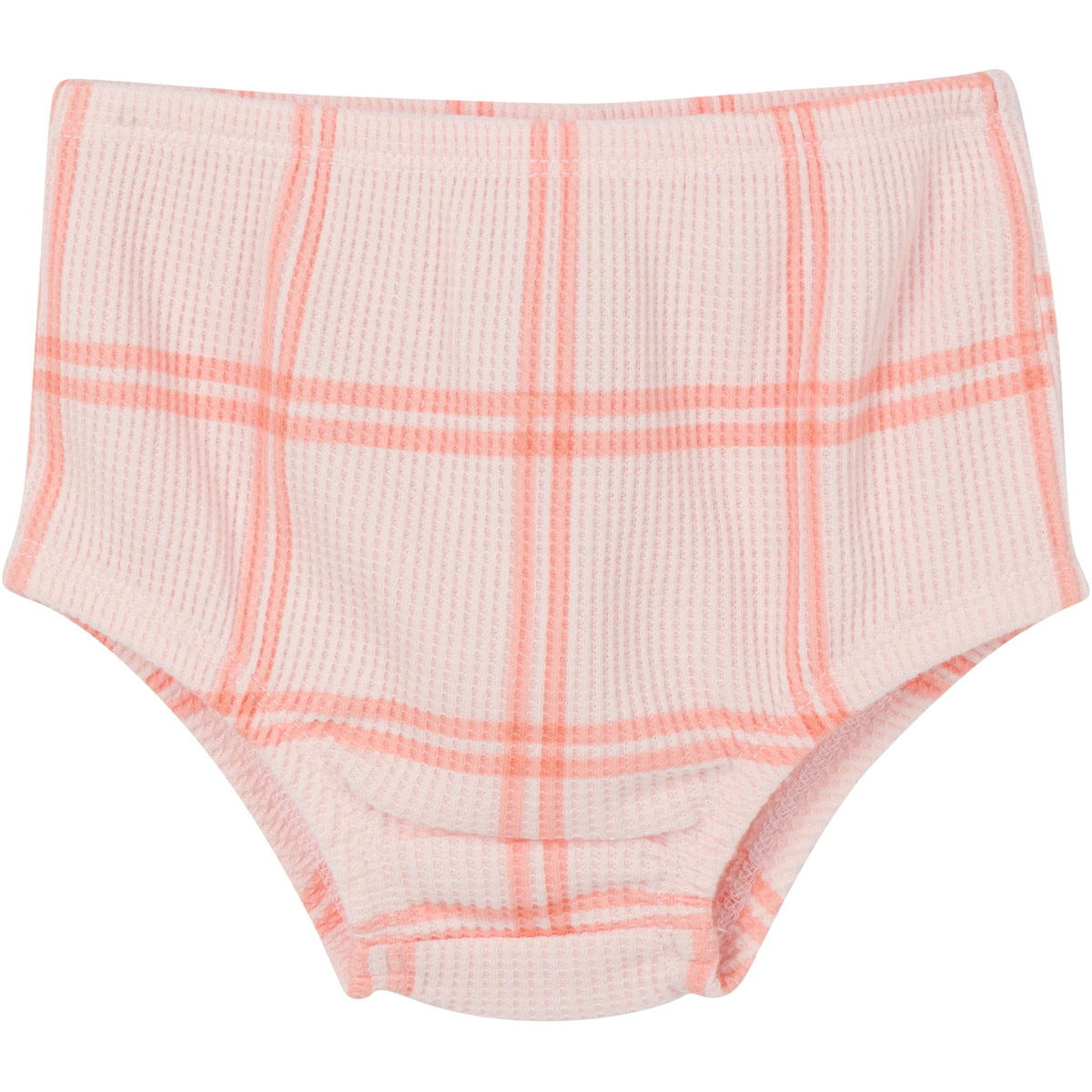 Gerber | Conjunto 2 Piezas Vestido Capucha Cuadros Rosa Manga Larga y Cubre Pañal Bebé Niña