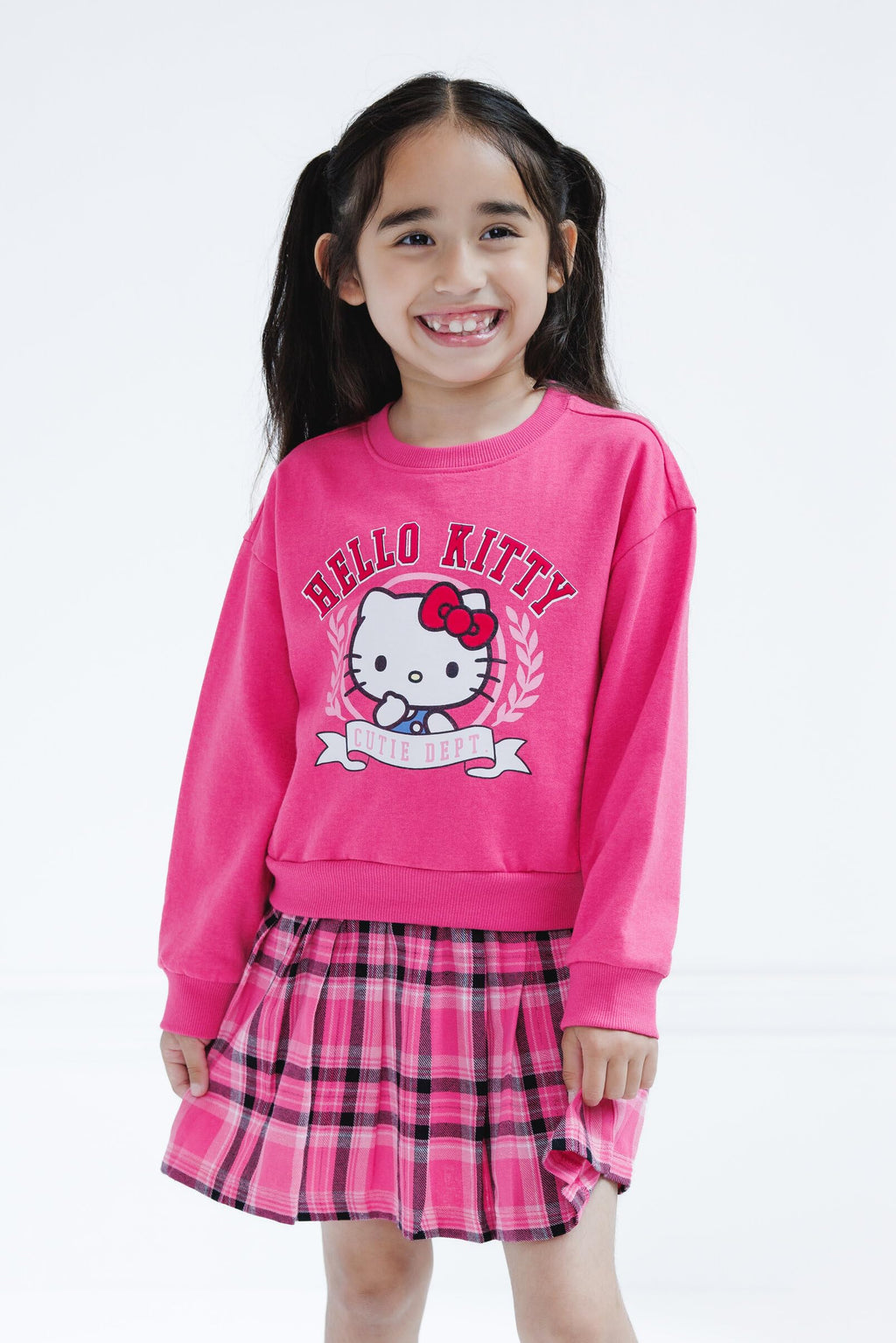 Vestido Hello Kitty de Franela para Niña – Estilo Oversize
