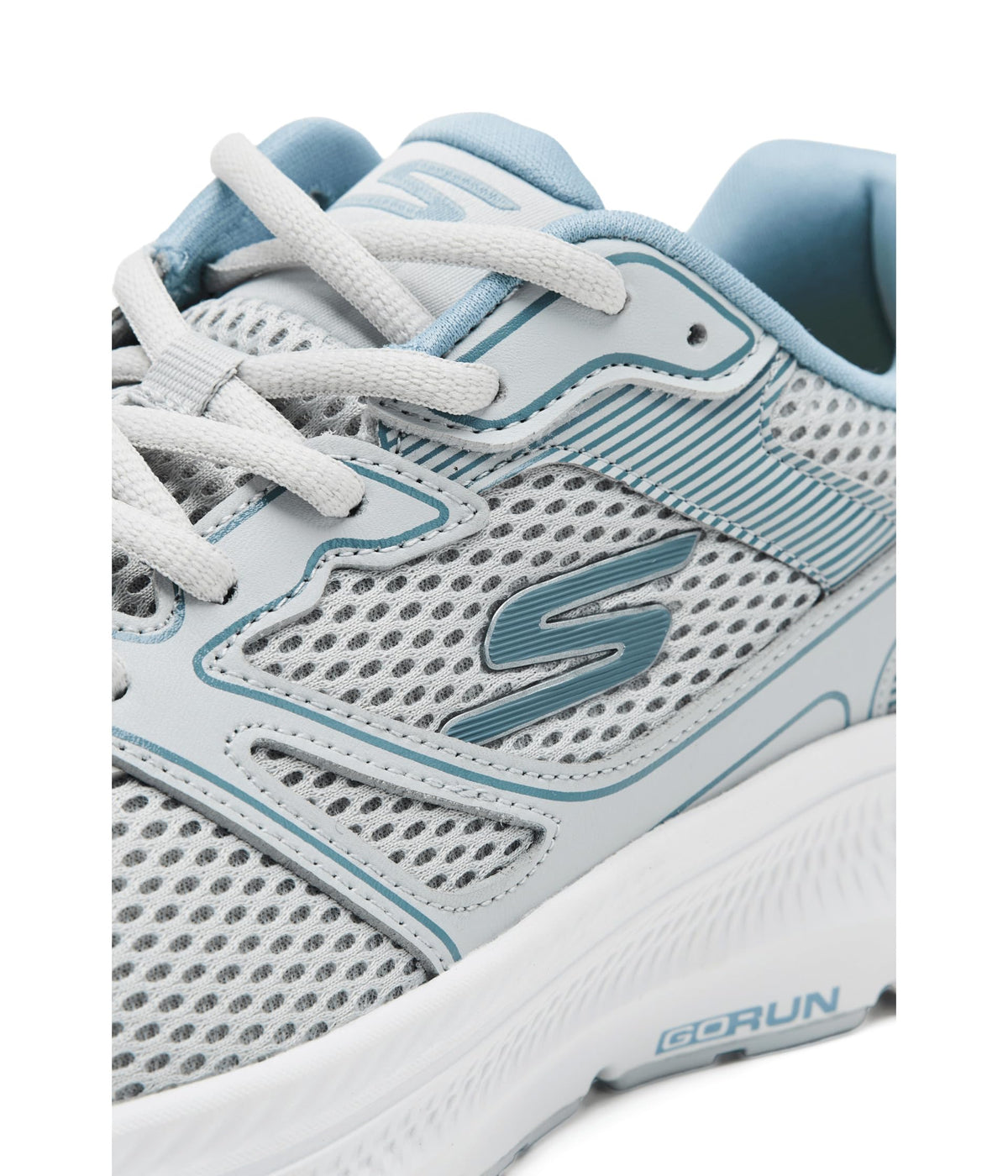 Skechers -Tenis Deportivos para Correr Skechers Go Run Consistent 2.0 con Amortiguación Ultraligera para Mujer (Gris/Azul Claro) (Talla Adulta 35 - 41)